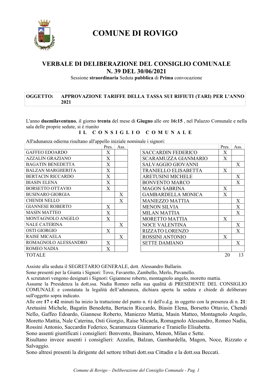 Pagina 1 del documento