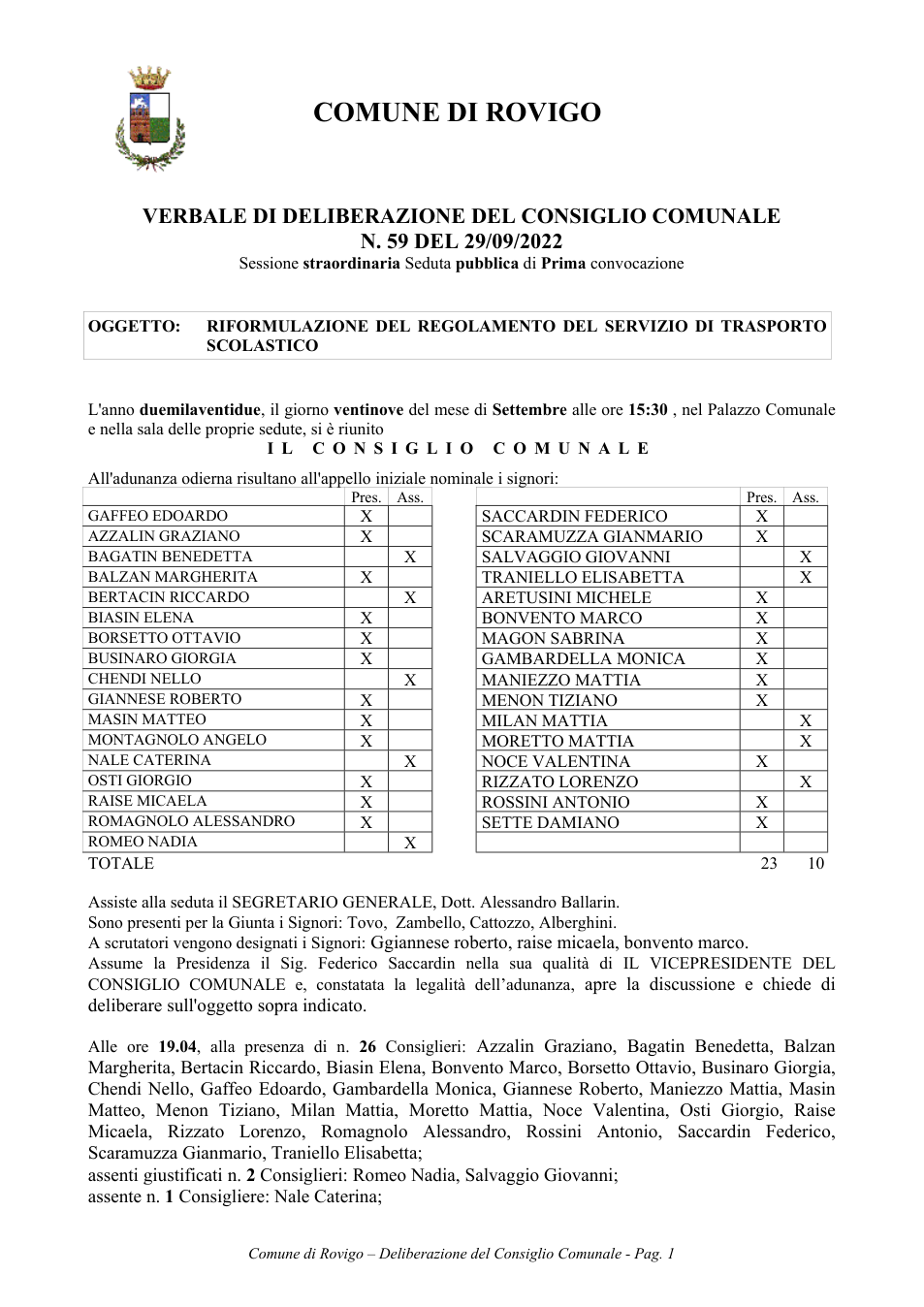 Pagina 1 del documento