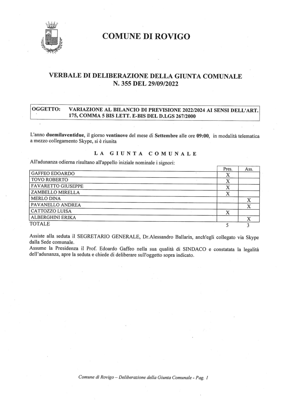 Pagina 1 del documento