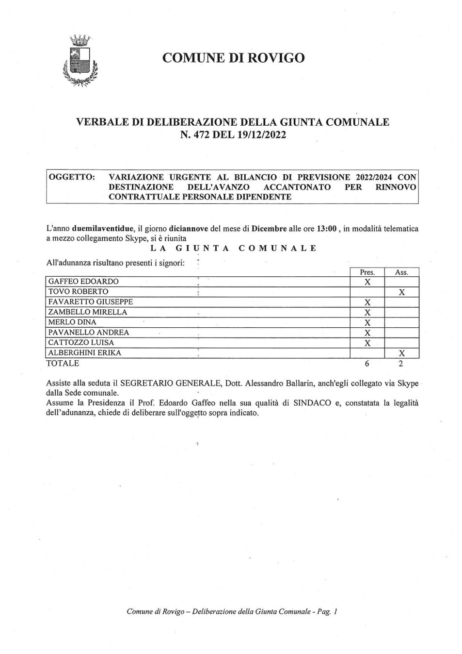 Pagina 1 del documento