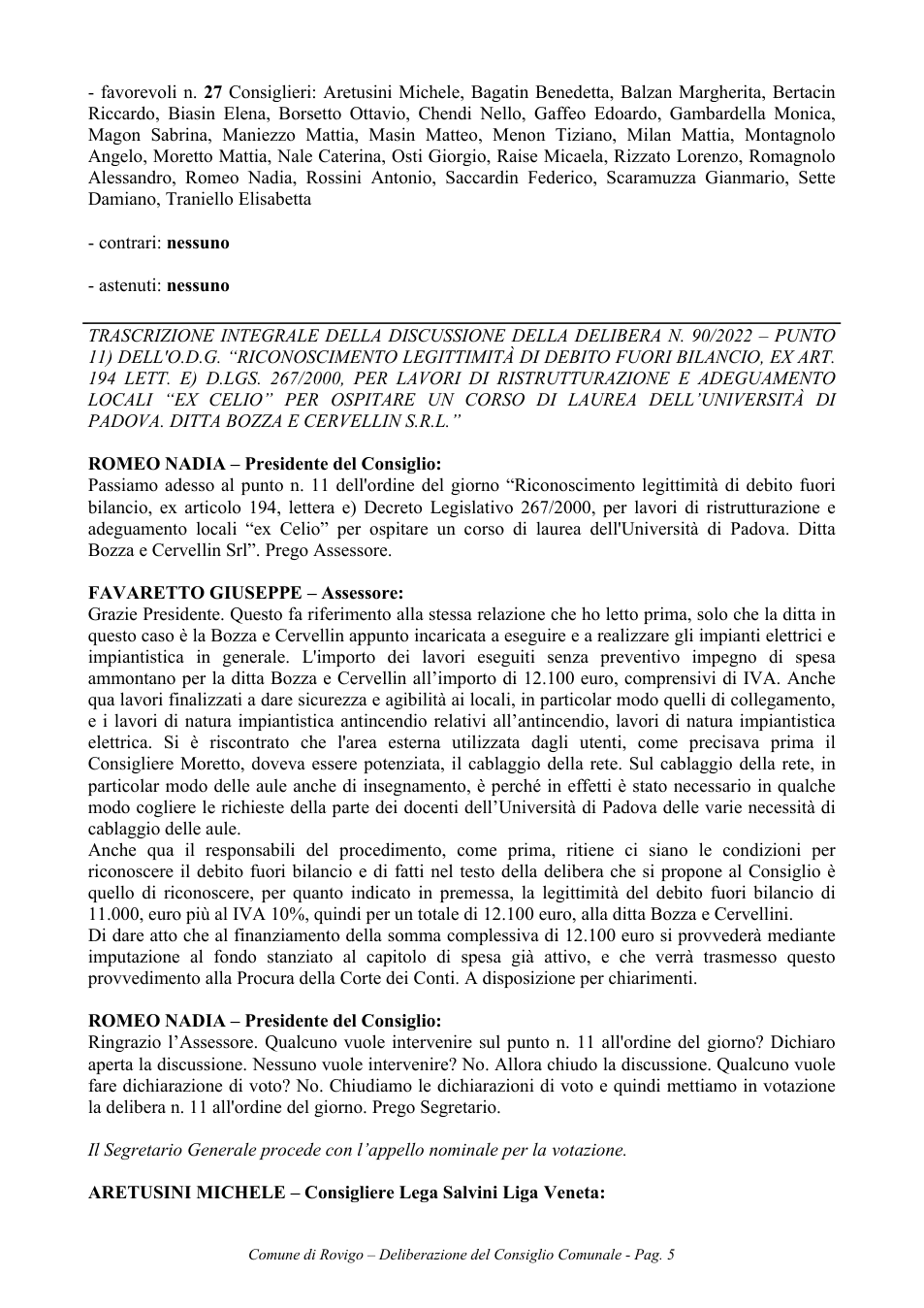 Pagina 5 del documento