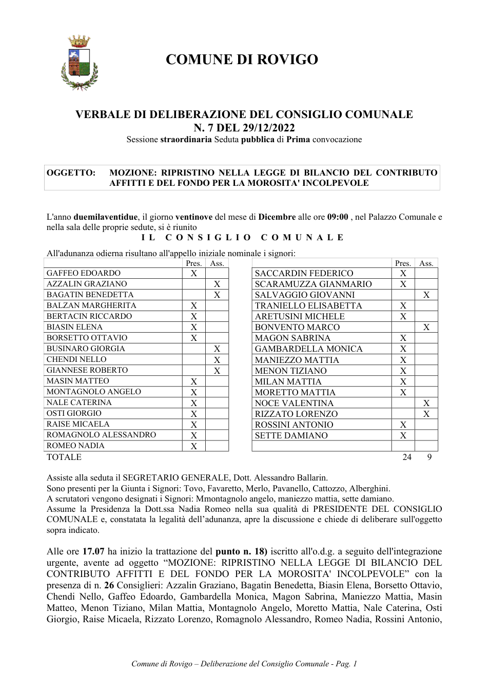 Pagina 1 del documento