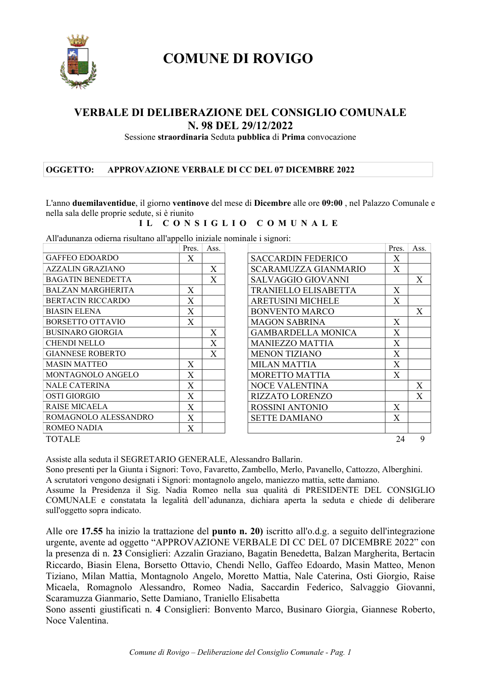 Pagina 1 del documento