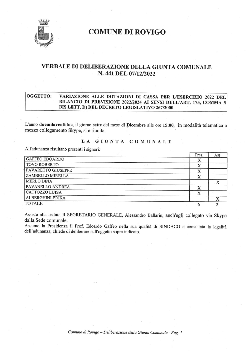 Pagina 1 del documento