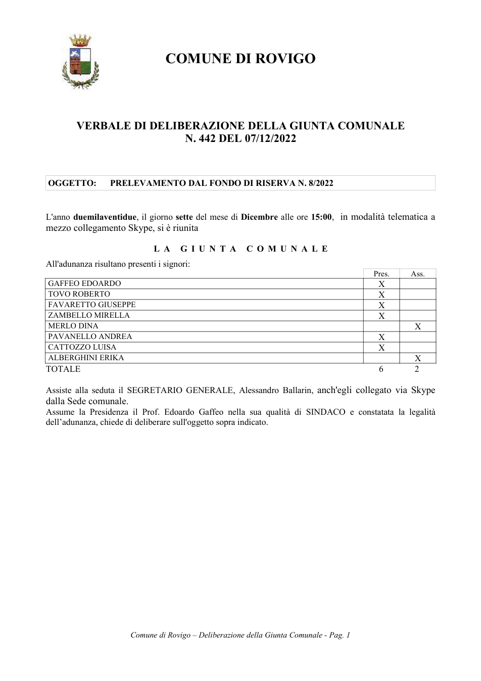 Pagina 1 del documento