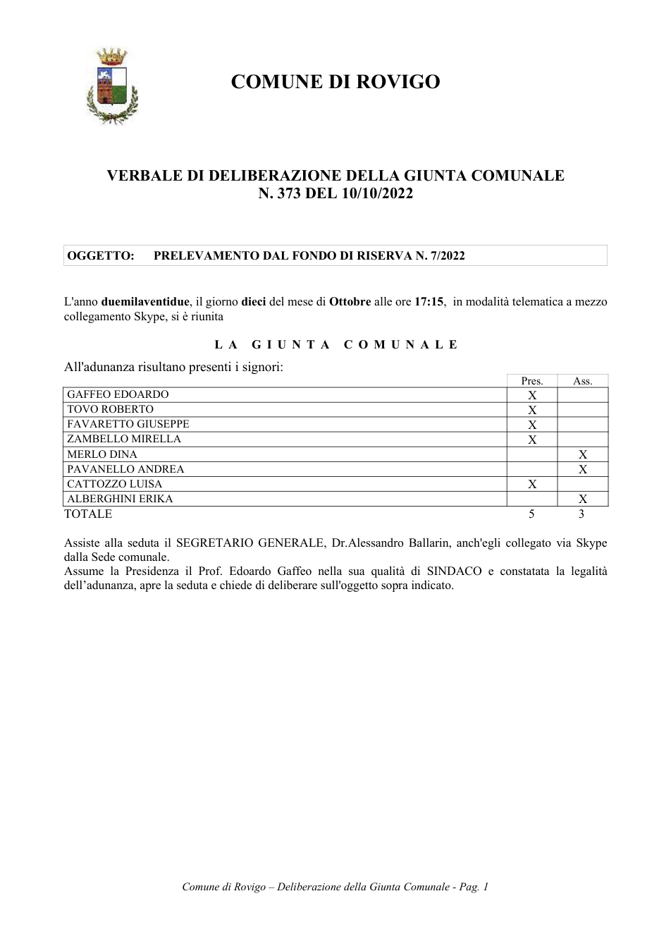 Pagina 1 del documento
