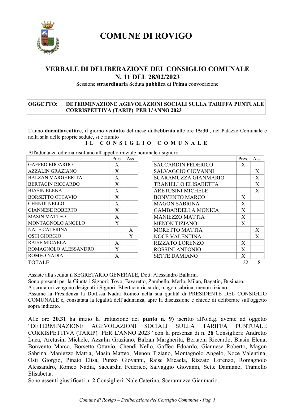 Pagina 1 del documento
