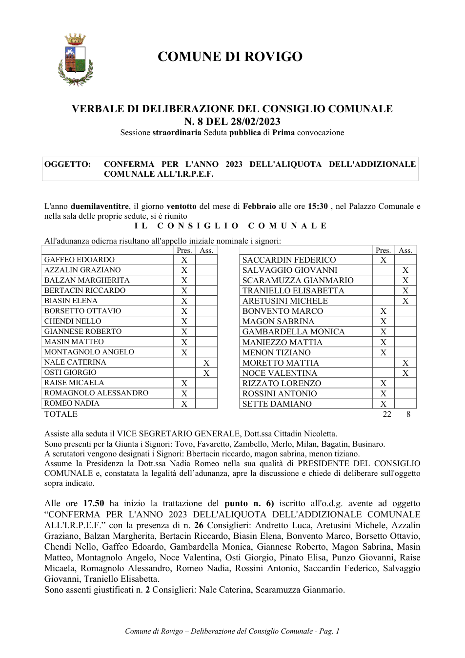 Pagina 1 del documento