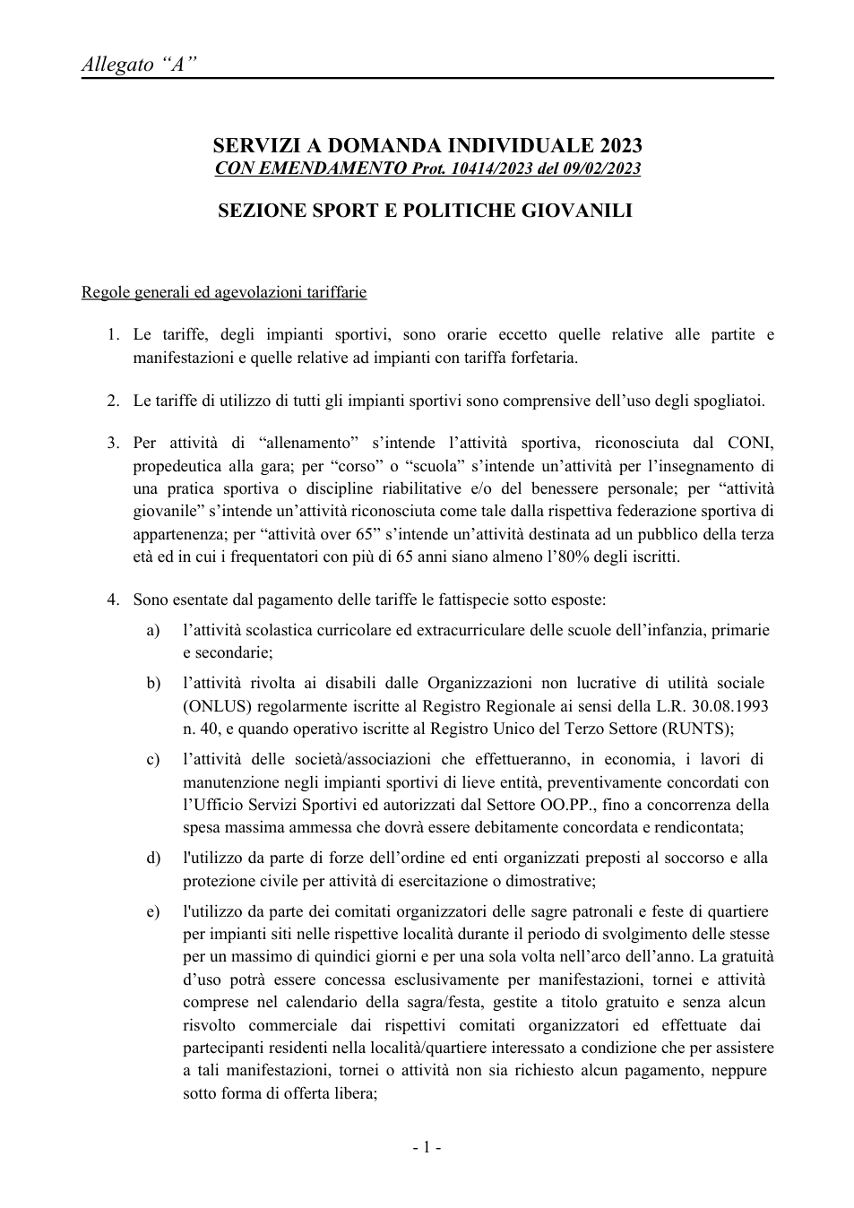 Pagina 1 del documento