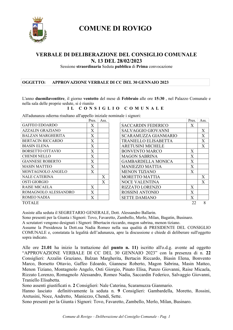Pagina 1 del documento