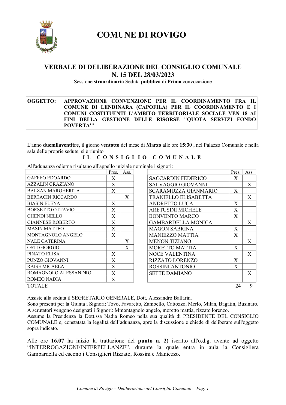 Pagina 1 del documento