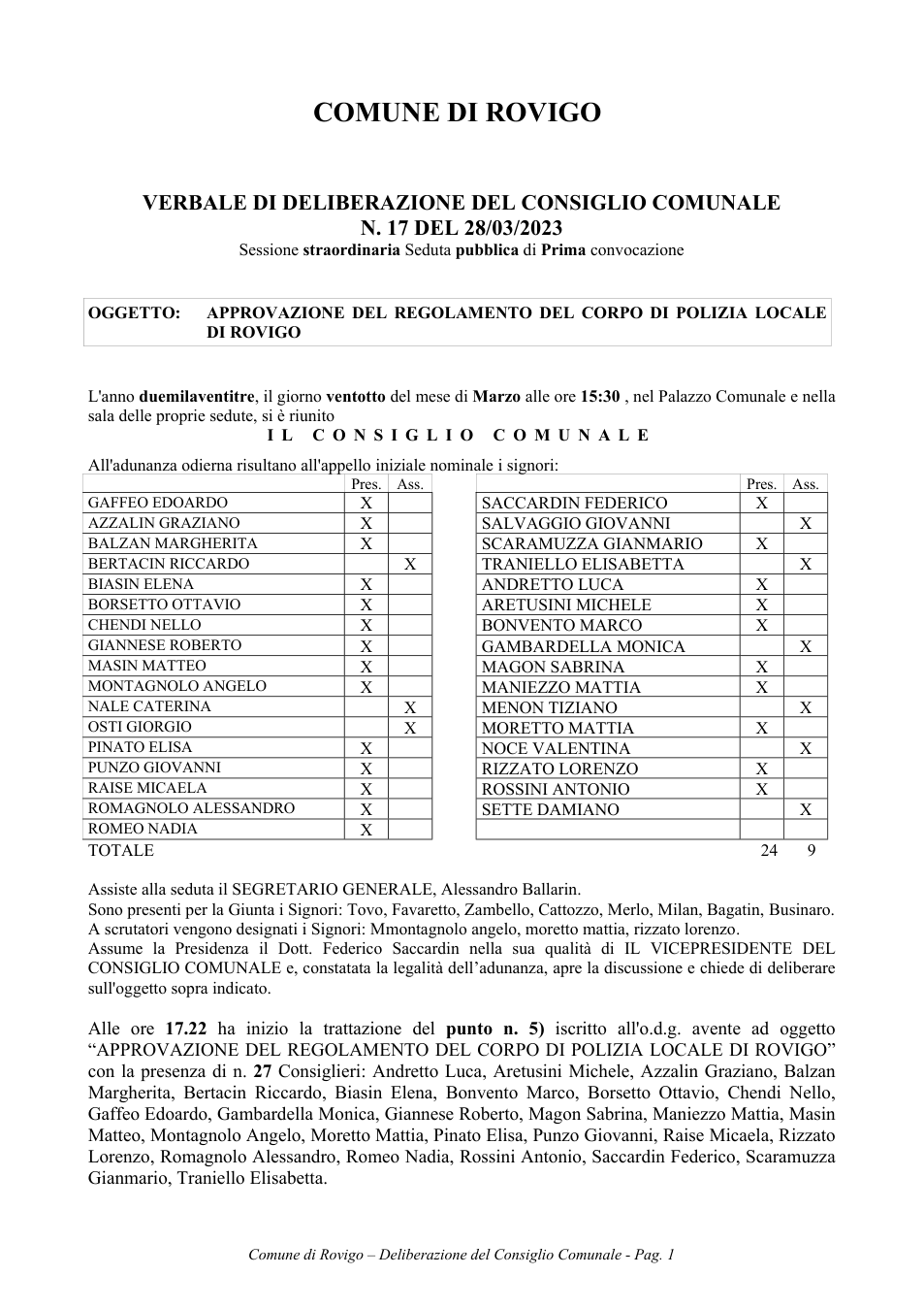 Pagina 1 del documento