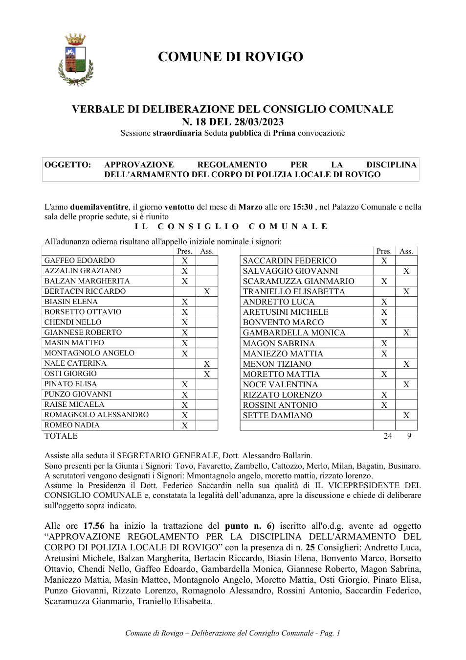 Pagina 1 del documento
