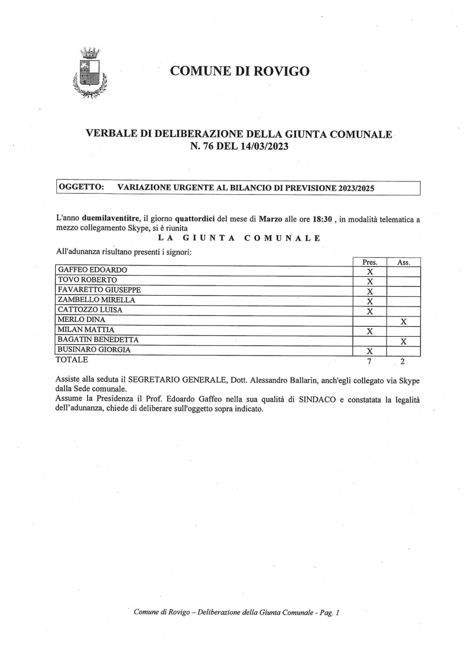 Pagina 1 del documento