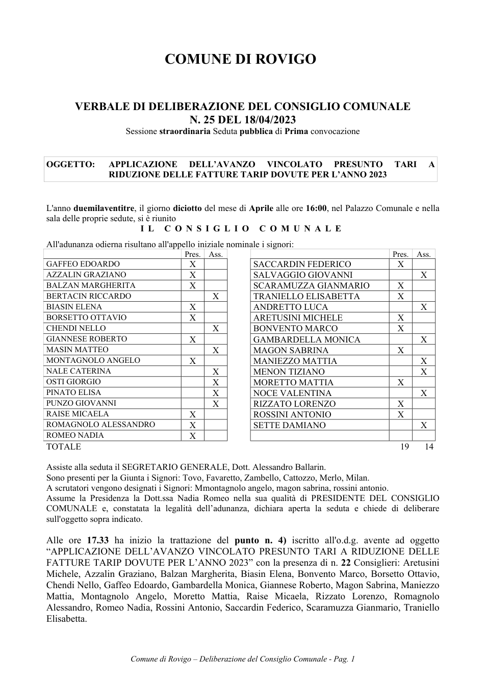 Pagina 1 del documento