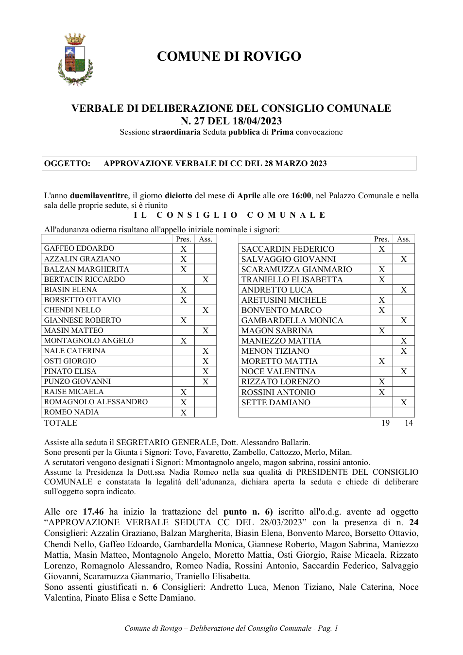 Pagina 1 del documento