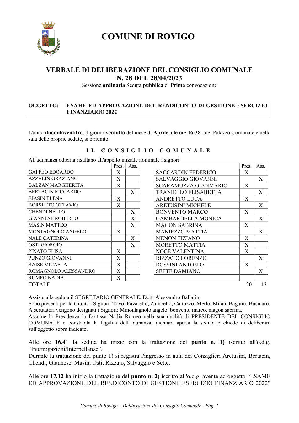 Pagina 1 del documento