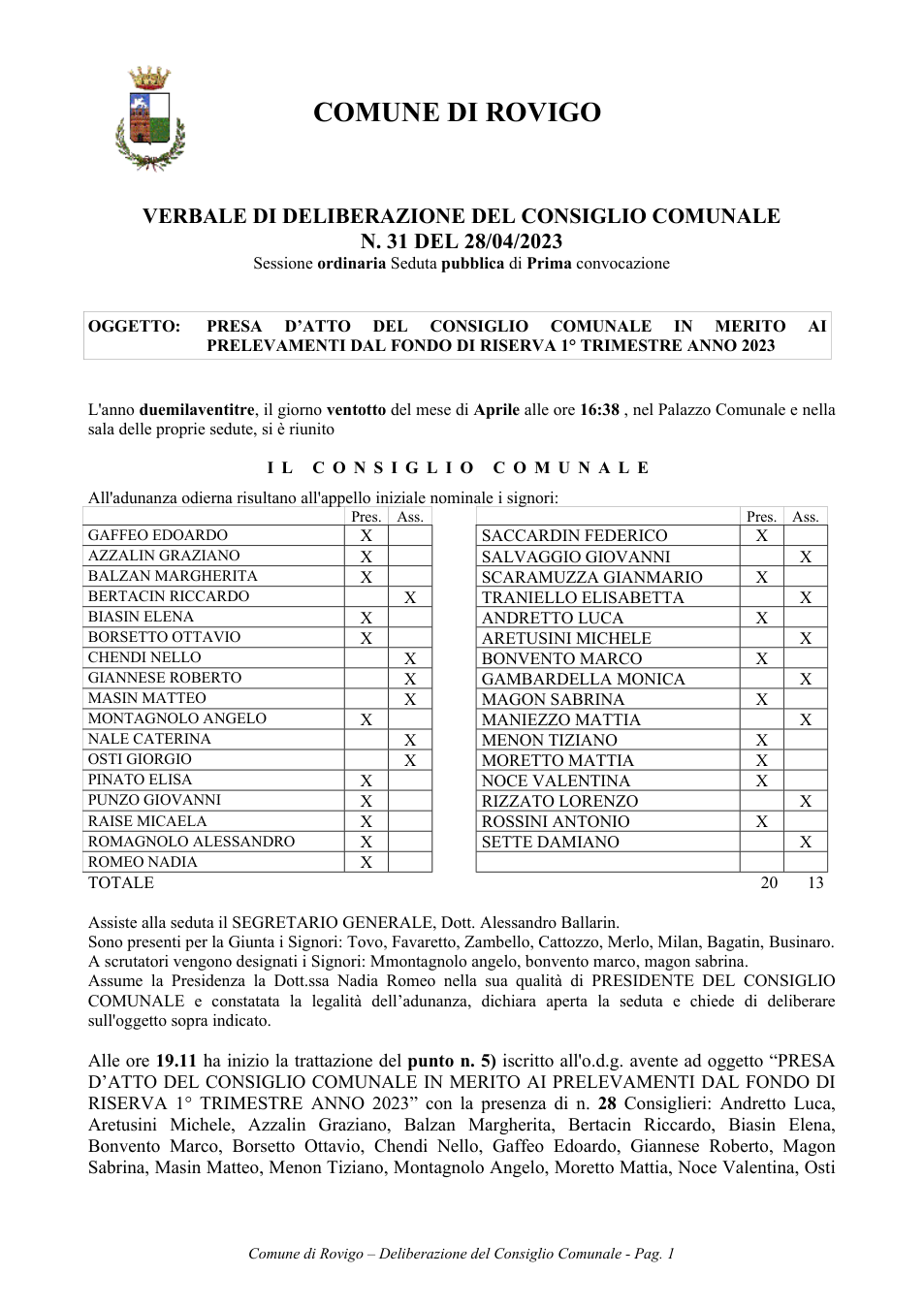 Pagina 1 del documento