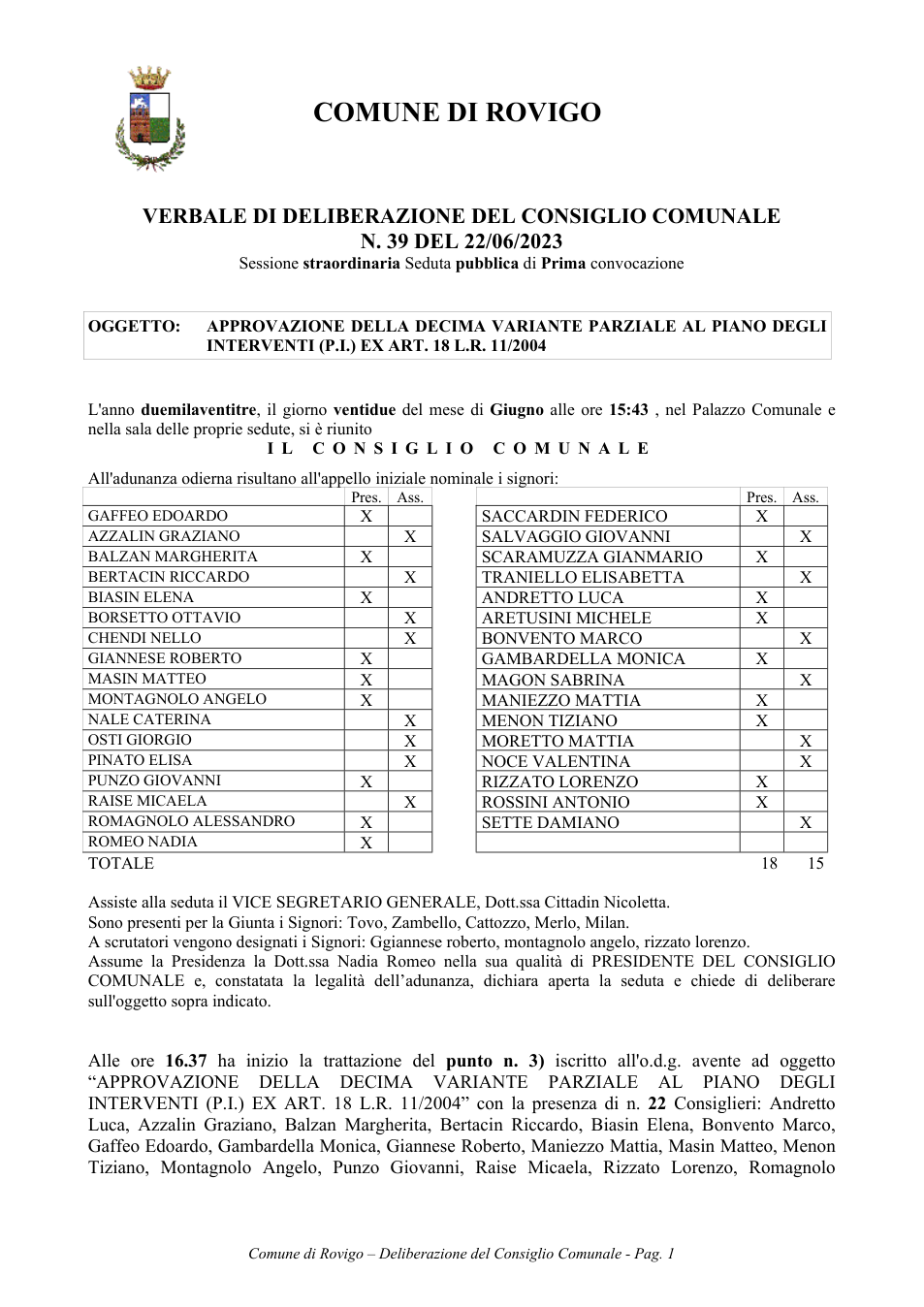 Pagina 1 del documento