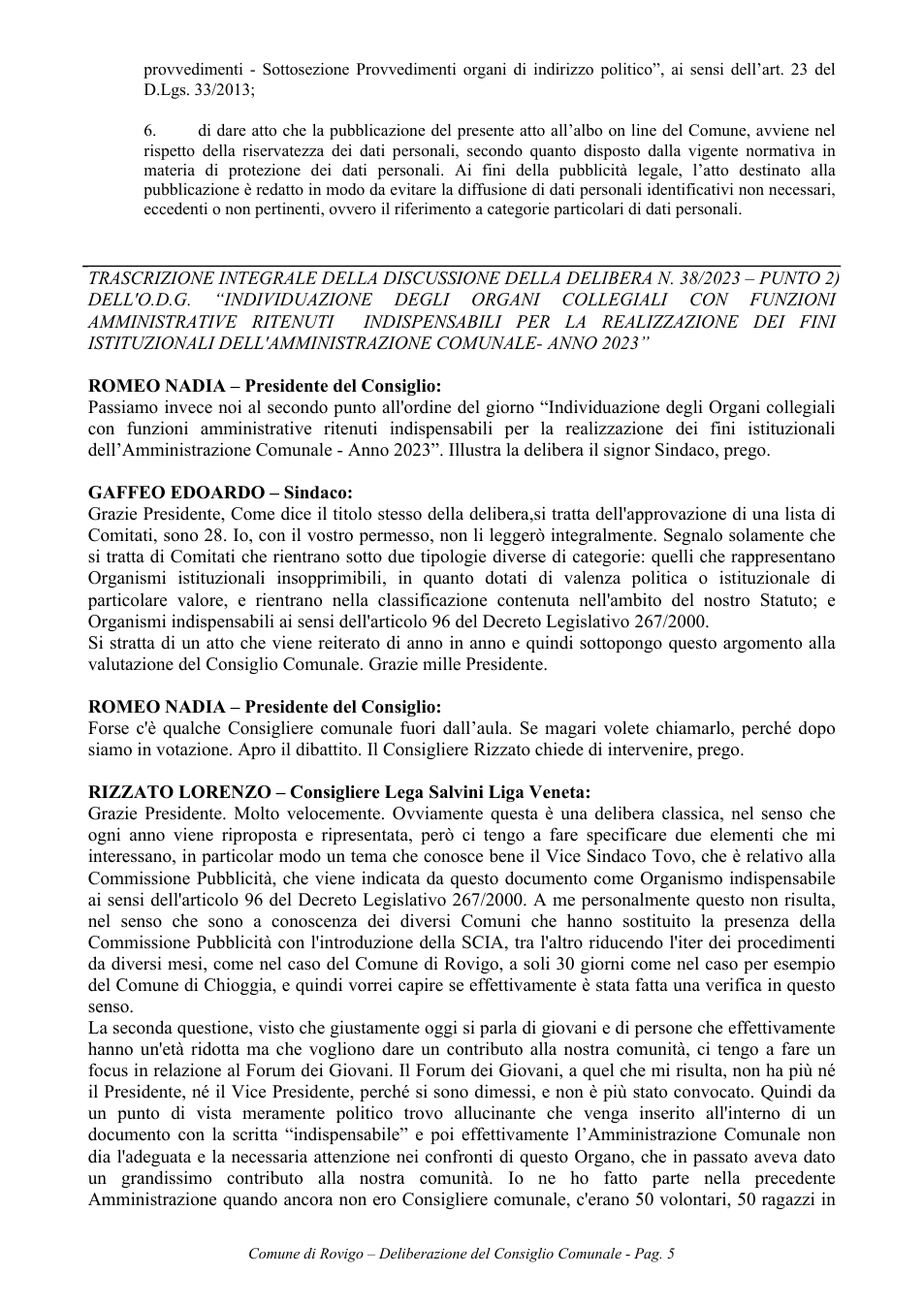 Pagina 5 del documento