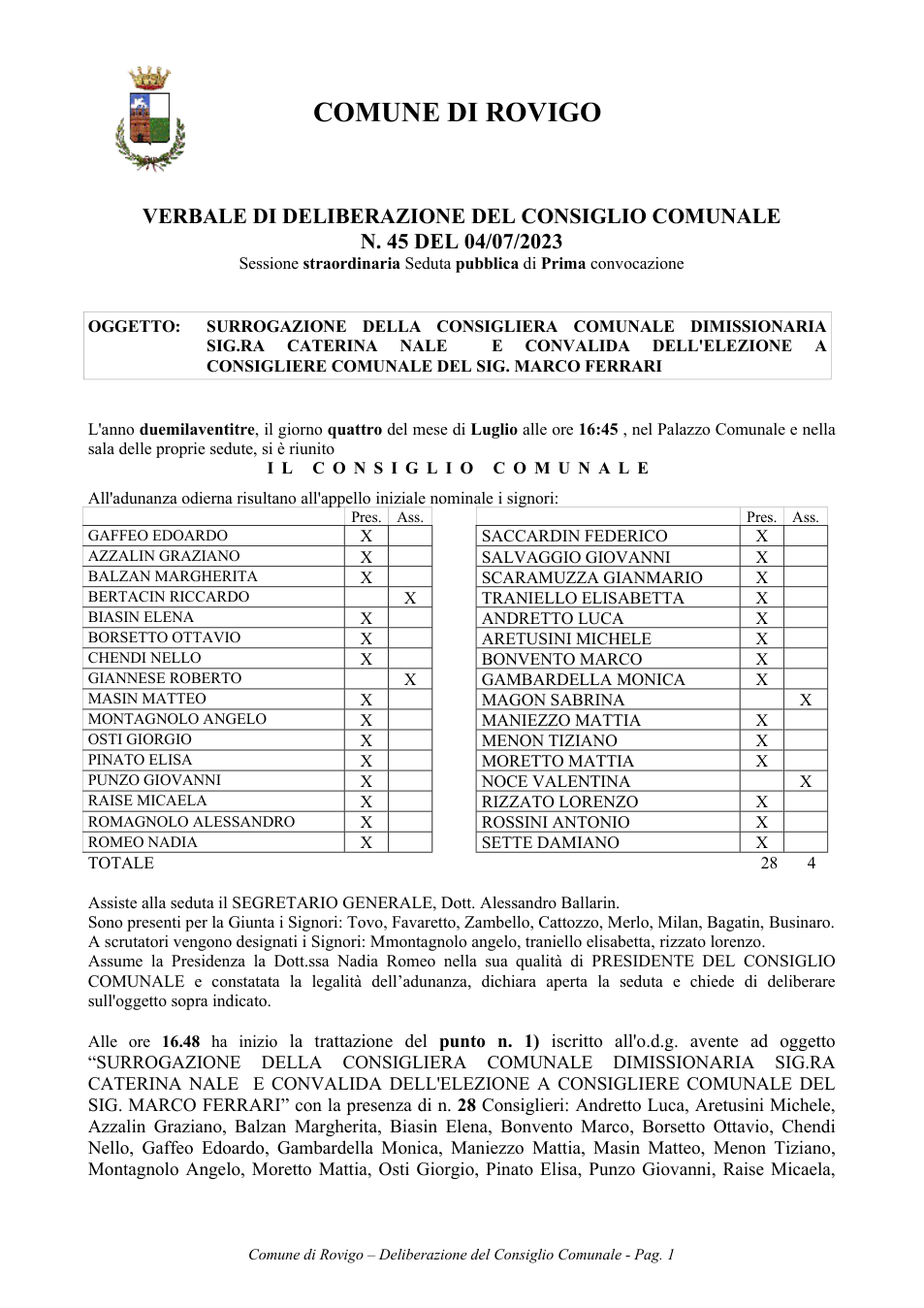 Pagina 1 del documento