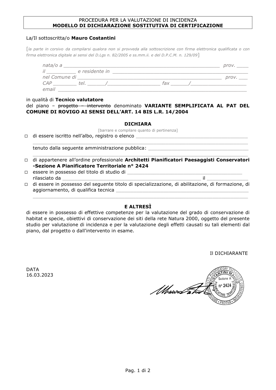 Pagina 1 del documento