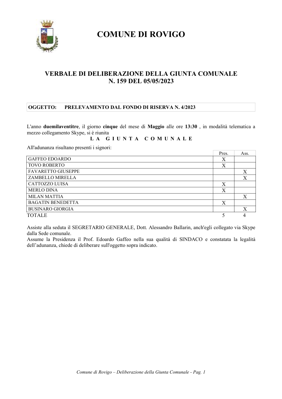 Pagina 1 del documento