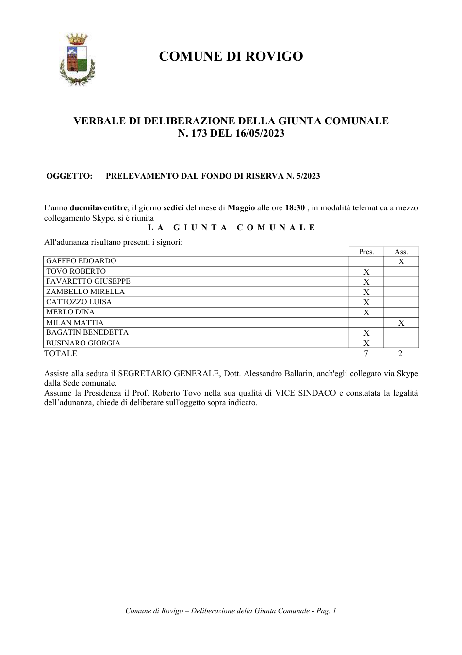 Pagina 1 del documento