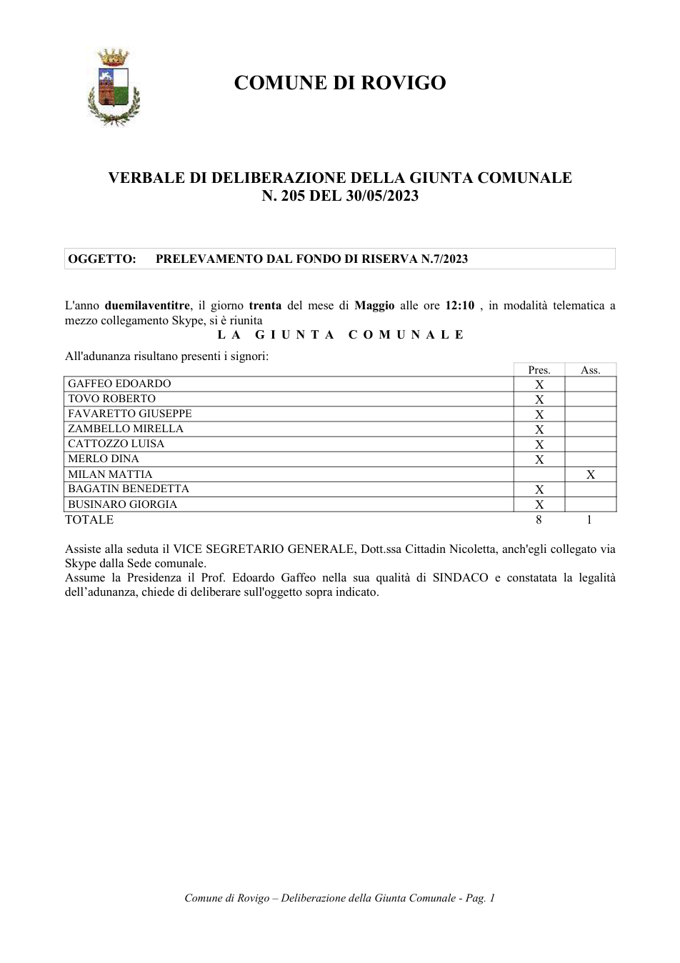 Pagina 1 del documento