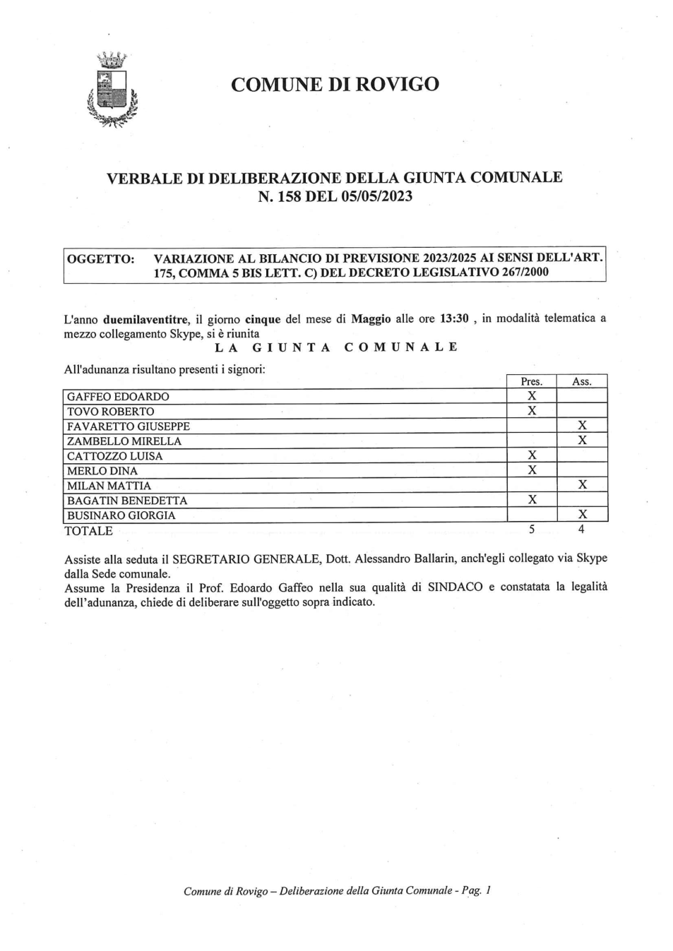 Pagina 1 del documento