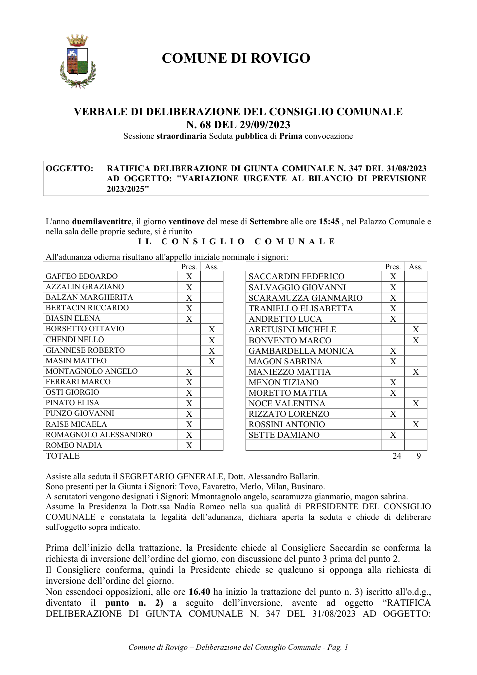 Pagina 1 del documento