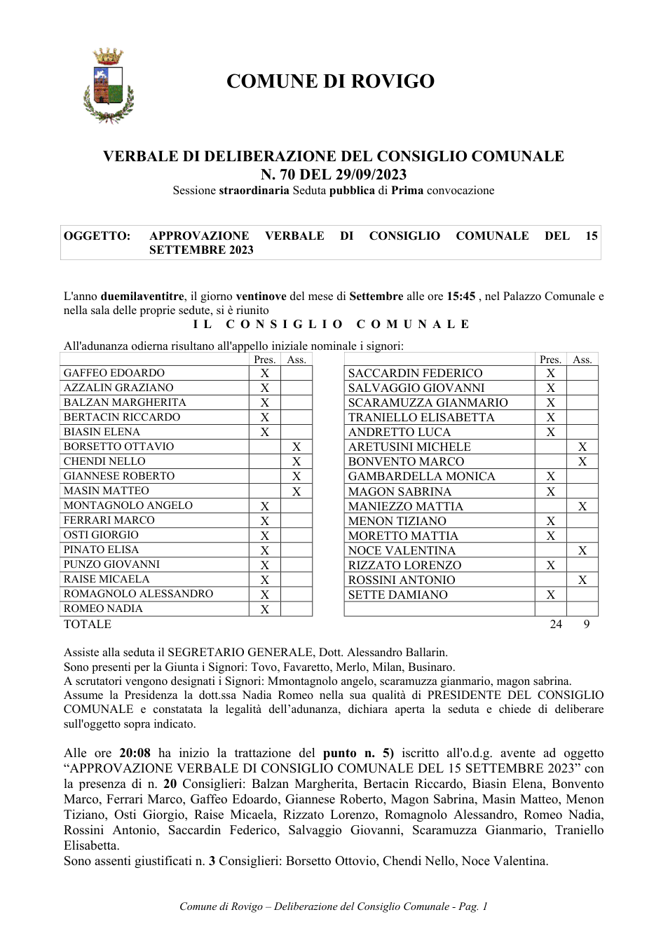 Pagina 1 del documento