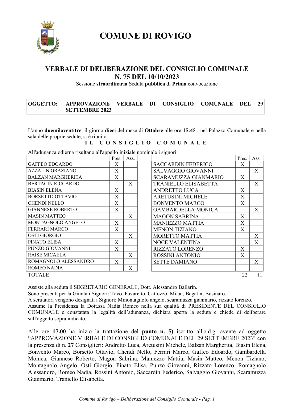 Pagina 1 del documento