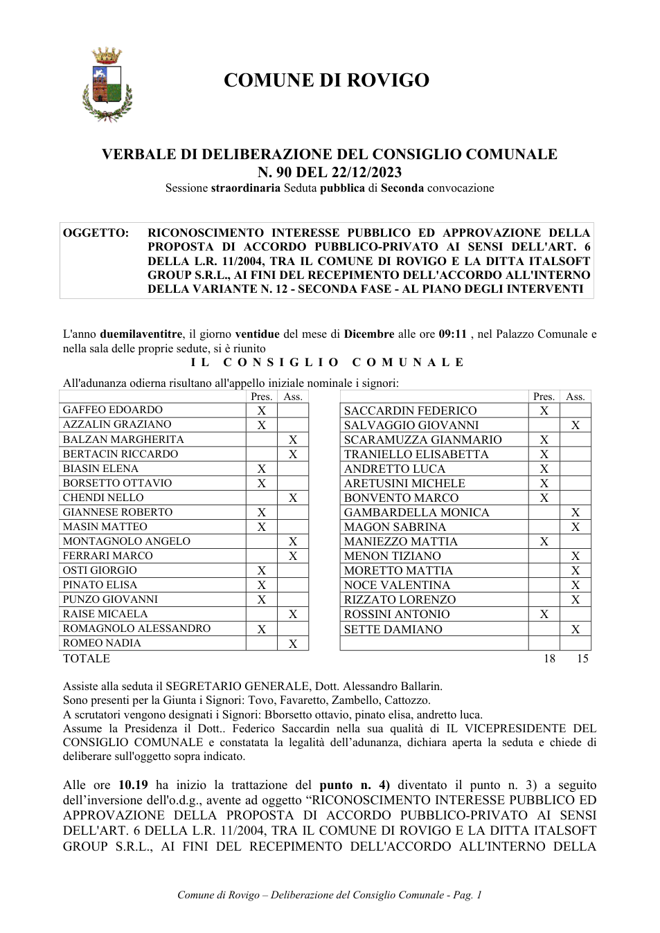 Pagina 1 del documento