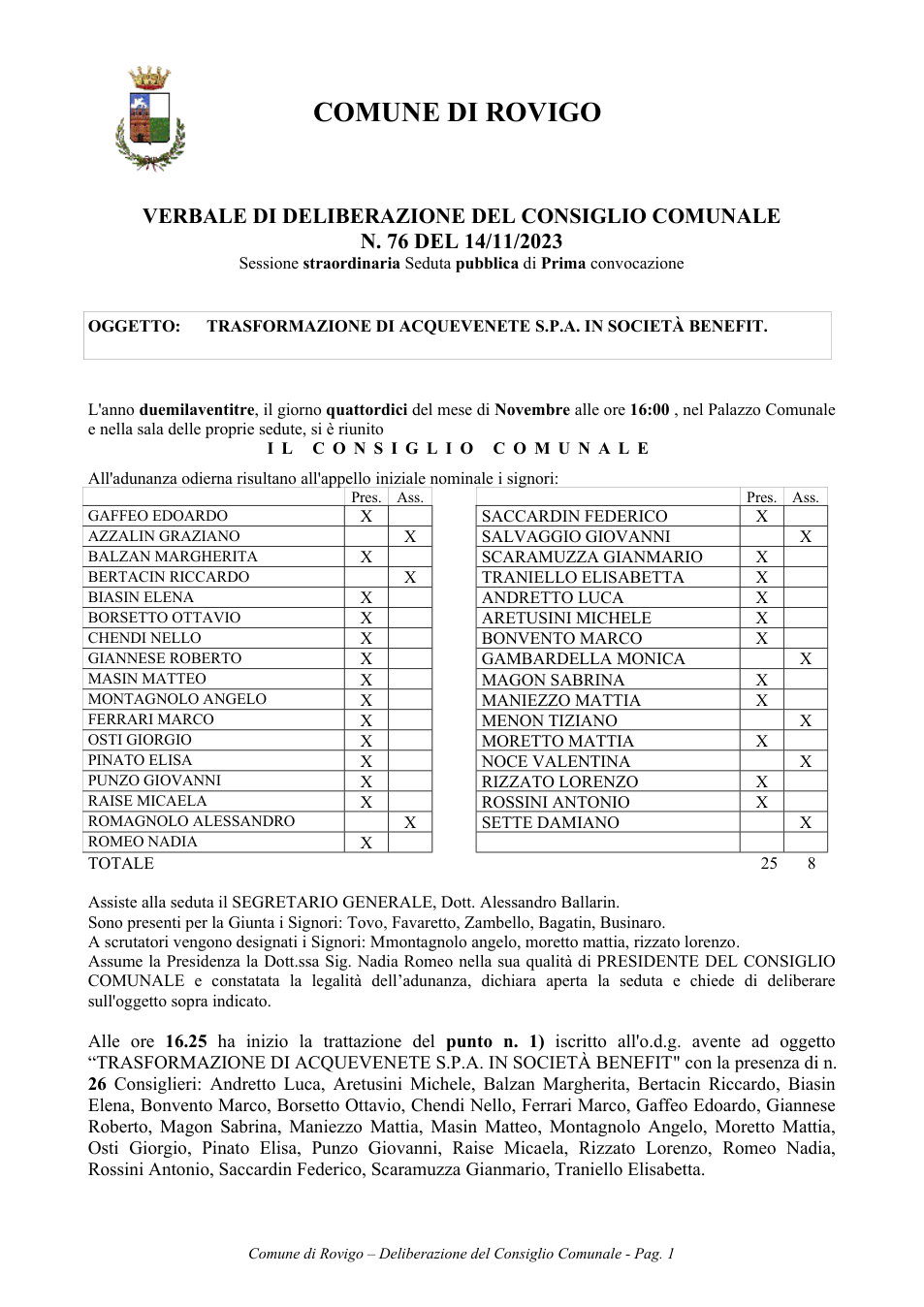 Pagina 1 del documento