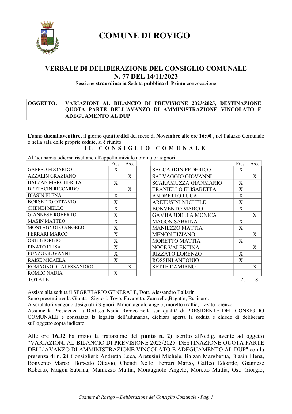 Pagina 1 del documento