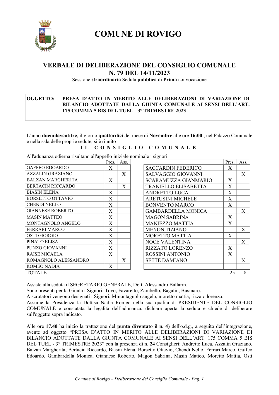 Pagina 1 del documento