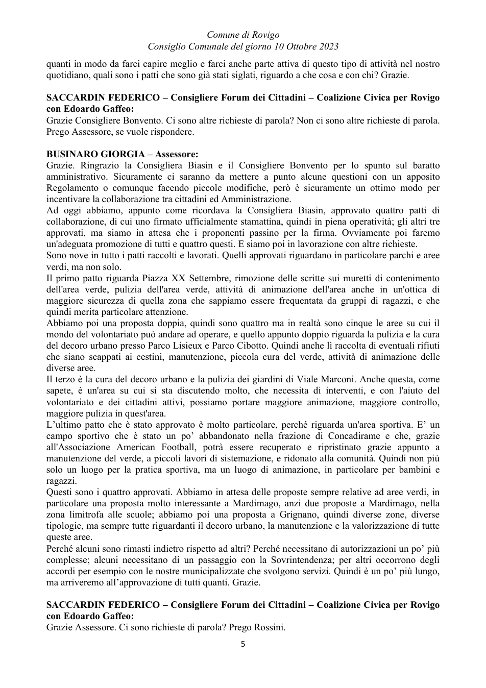 Pagina 5 del documento