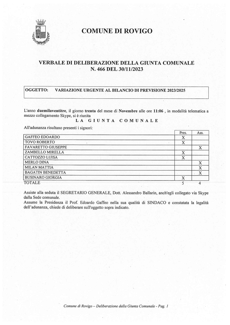 Pagina 1 del documento