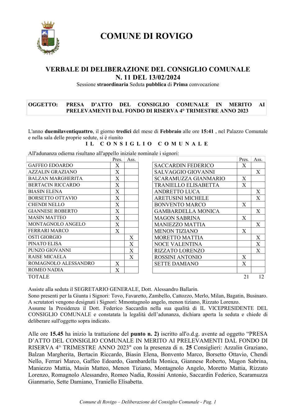 Pagina 1 del documento
