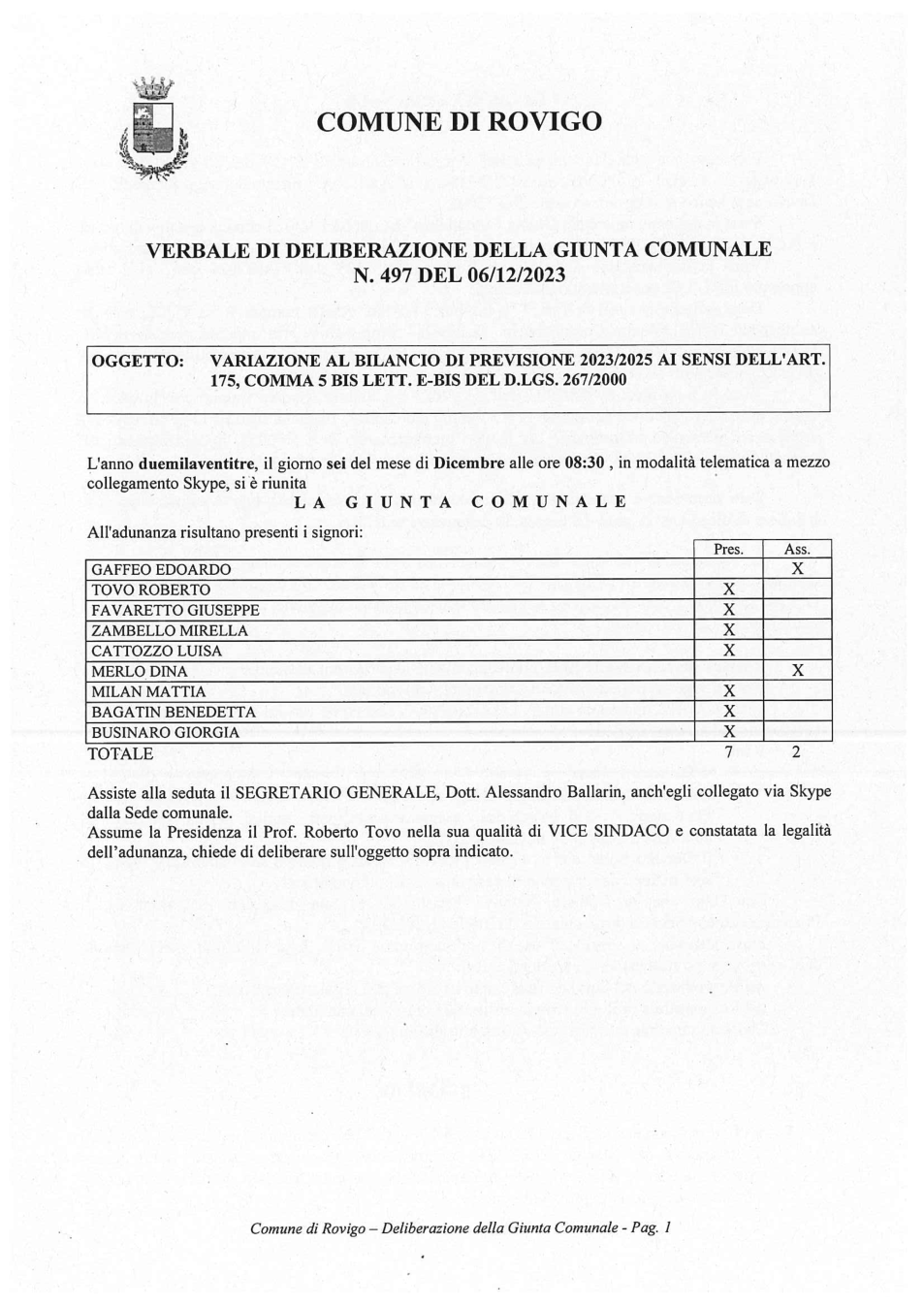 Pagina 1 del documento