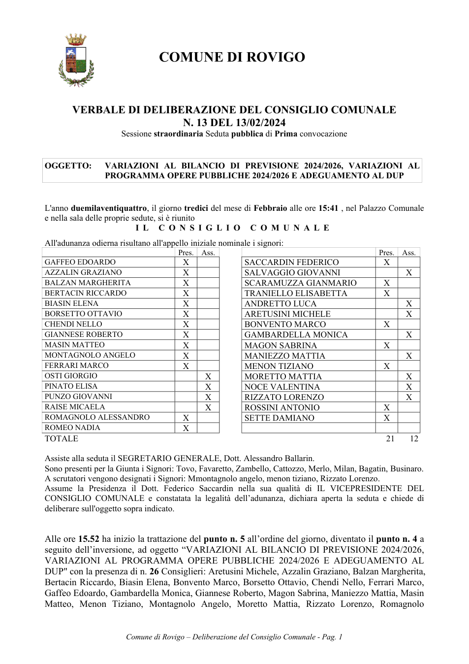 Pagina 1 del documento