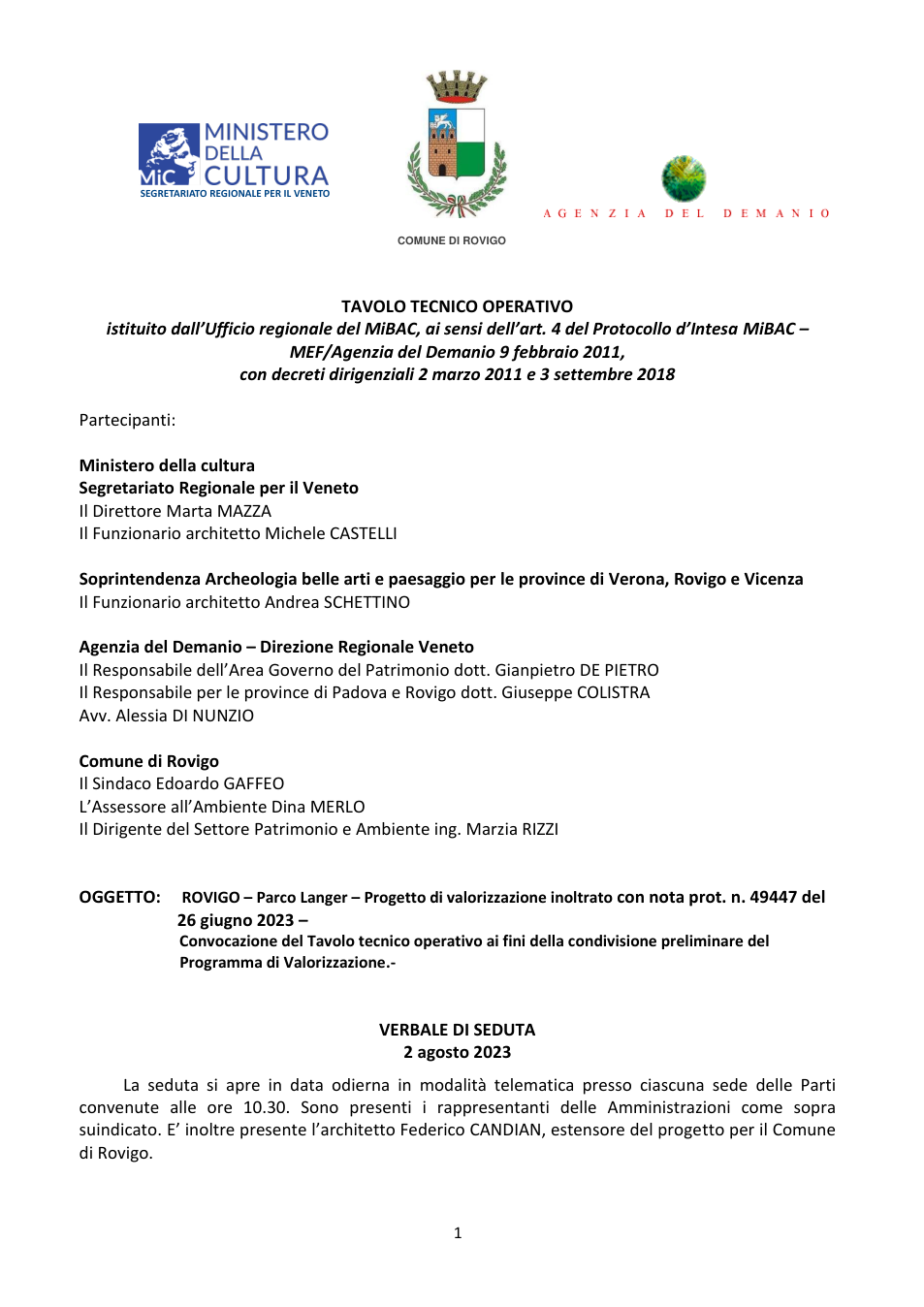 Pagina 1 del documento