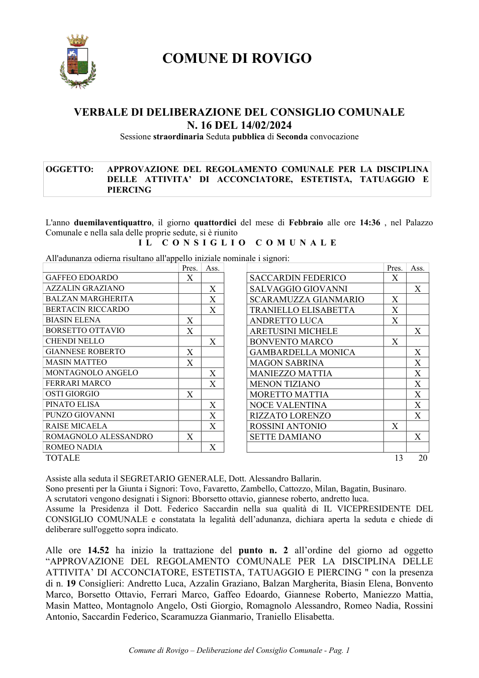Pagina 1 del documento
