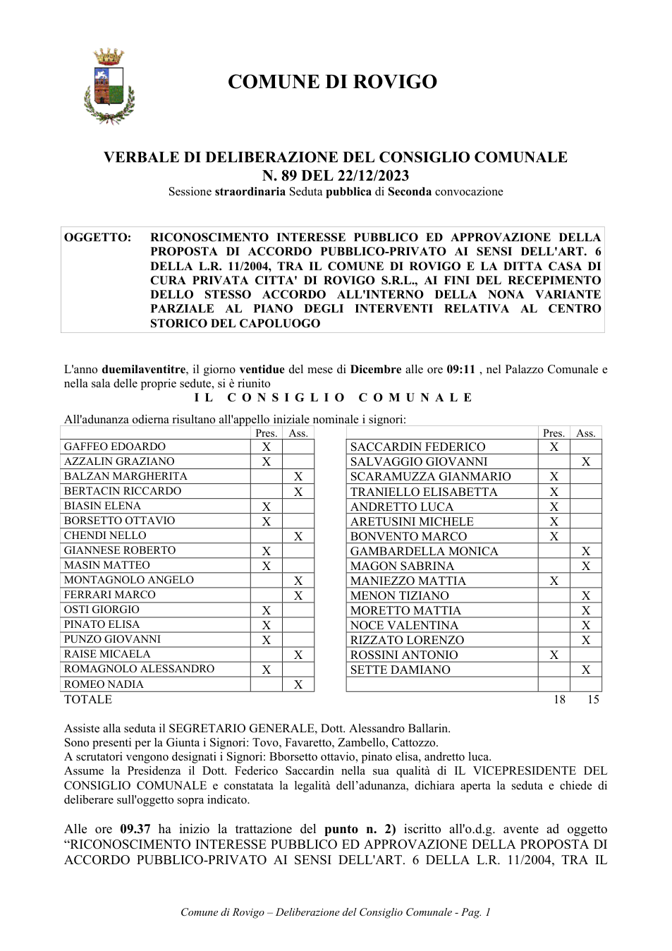 Pagina 1 del documento