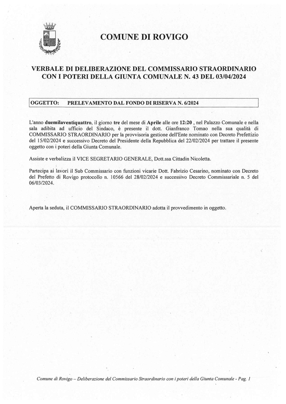 Pagina 1 del documento