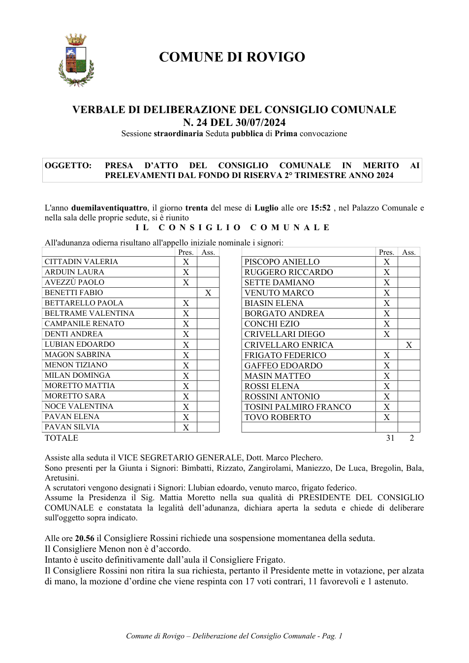 Pagina 1 del documento