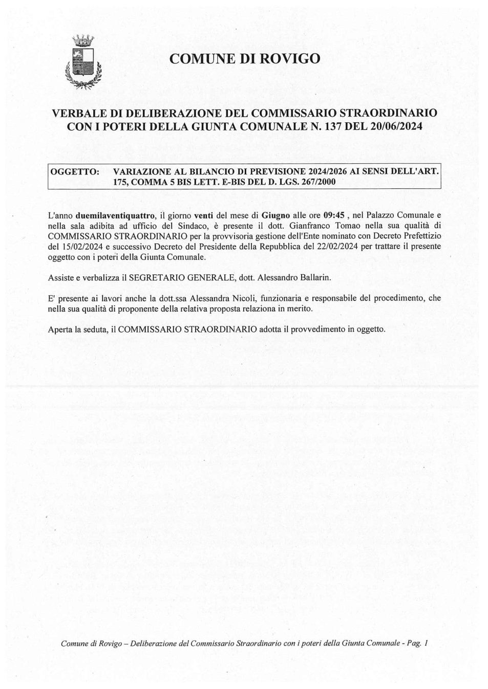 Pagina 1 del documento