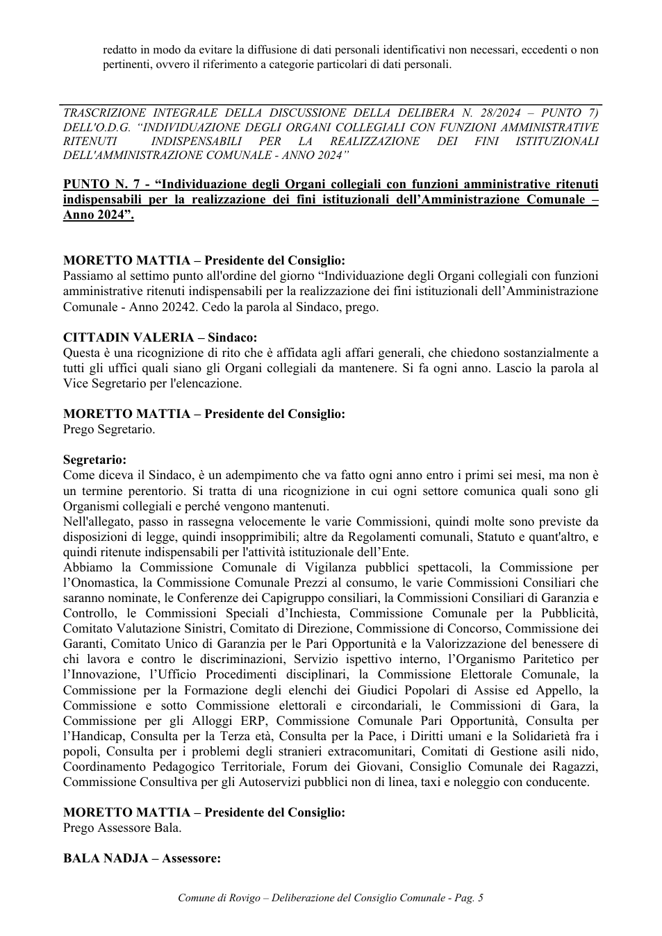 Pagina 5 del documento