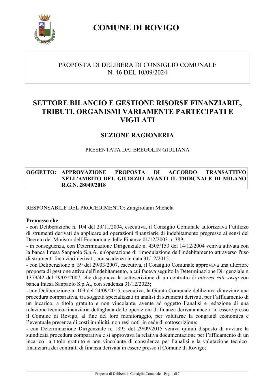 Pagina 1 del documento